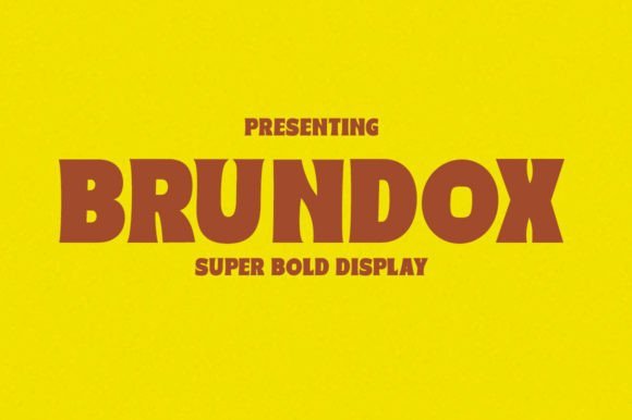 Brundox Font - Featured Image
