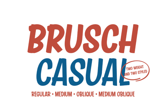 Brusch Casual Font - Featured Image