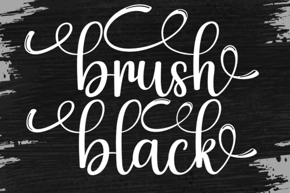 Brush Black Font - Featured Image