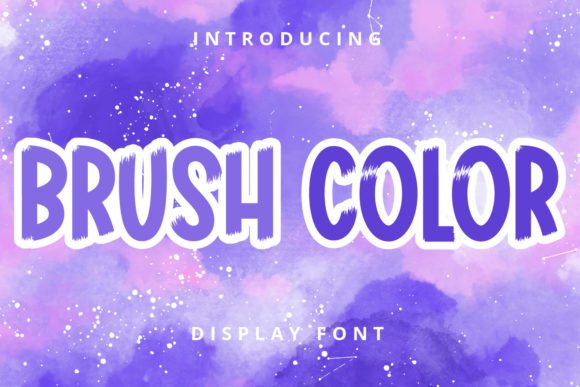 Brush Color Font - Featured Image