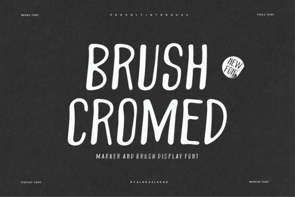 Brush Cromed Font - Featured Image