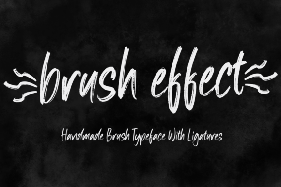 Brush Effect Font - Featured Image