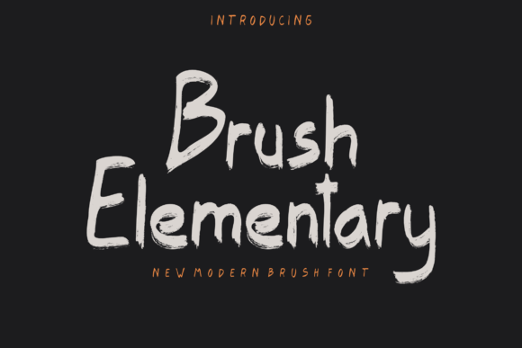 Brush Elementary Font - Featured Image