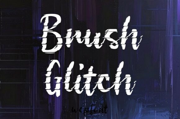 Brush Glitch Font - Featured Image