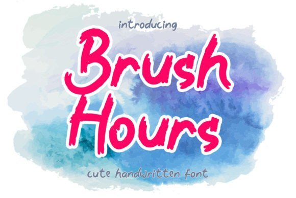 Brush Hours Font - Featured Image