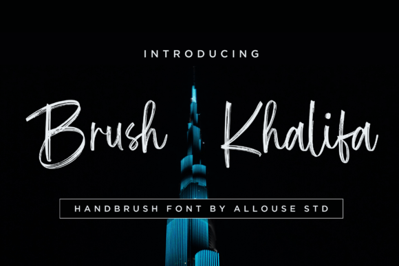 Brush Khalifa Font - Featured Image
