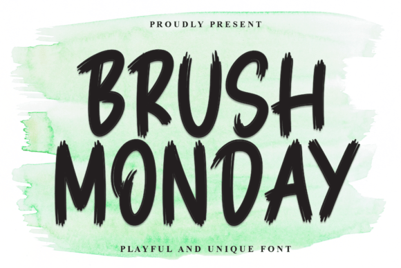 Brush Monday Font - Featured Image