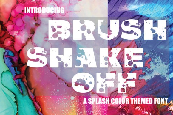 Brush Shake off Font - Featured Image