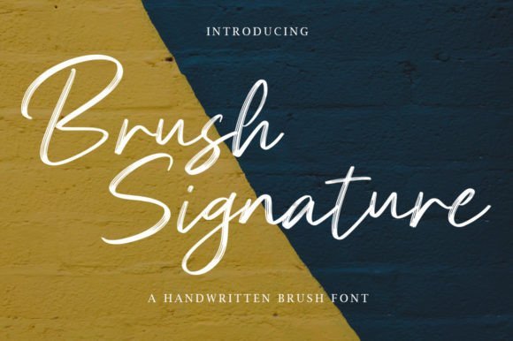 Brush Signature Font - Featured Image