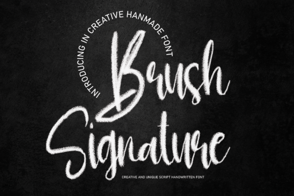 Brush Signature Font - Featured Image