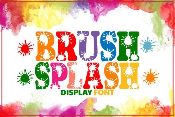 Brush Splash Font - Featured Image