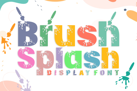 Brush Splash Font - Featured Image