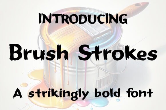 Brush Strokes Font - Featured Image