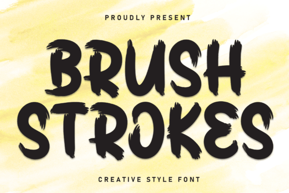 Brush Strokes Font - Featured Image