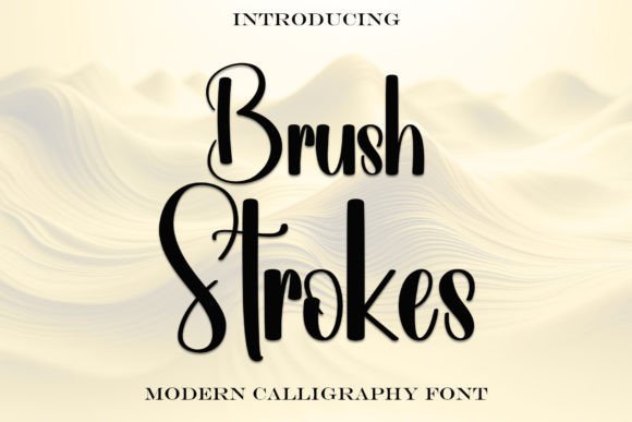 Brush Strokes Font - Featured Image