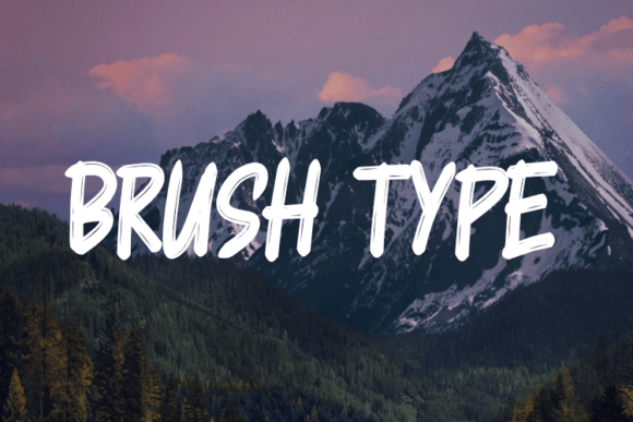 Brush Type Font - Featured Image