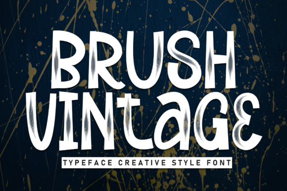 Brush Vintage Font - Featured Image