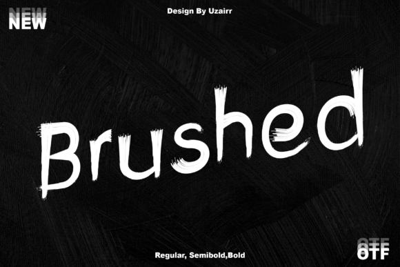 Brushed Font - Featured Image