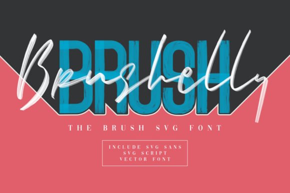 Brushelly Brush Font - Featured Image