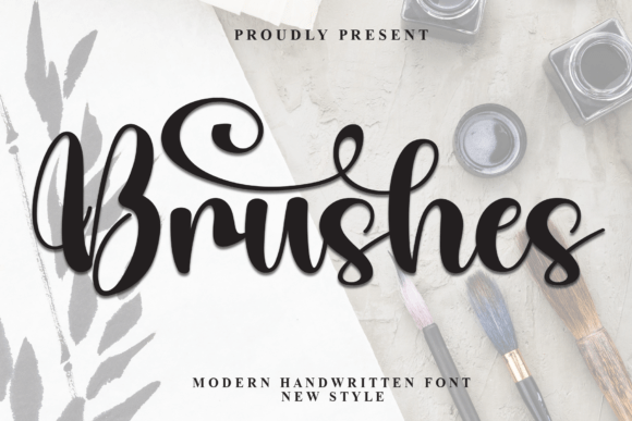 Brushes Font - Featured Image