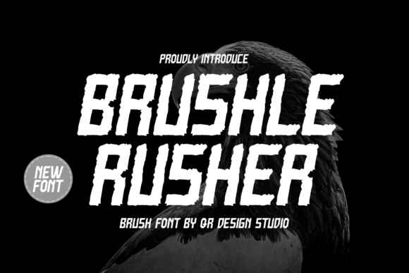 Brushle Rusher Font - Featured Image