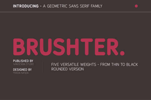 Brushter Rounded Font - Featured Image