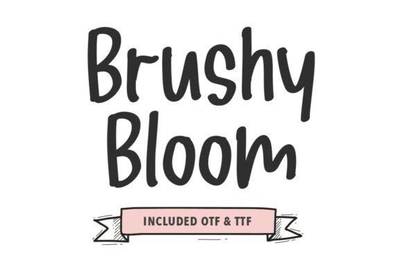 Brushy Bloom Font - Featured Image
