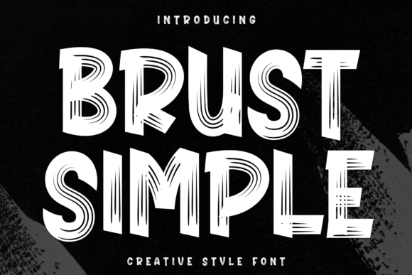 Brust Simple Font - Featured Image