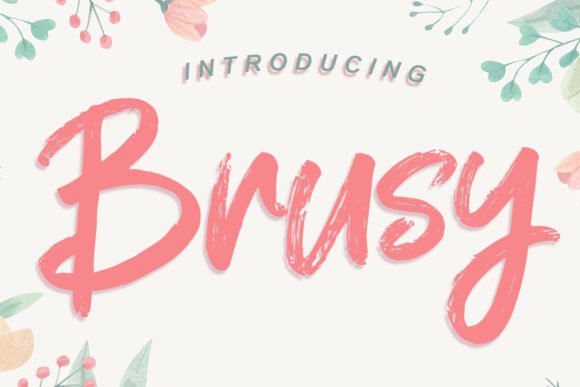 Brusy Font - Featured Image