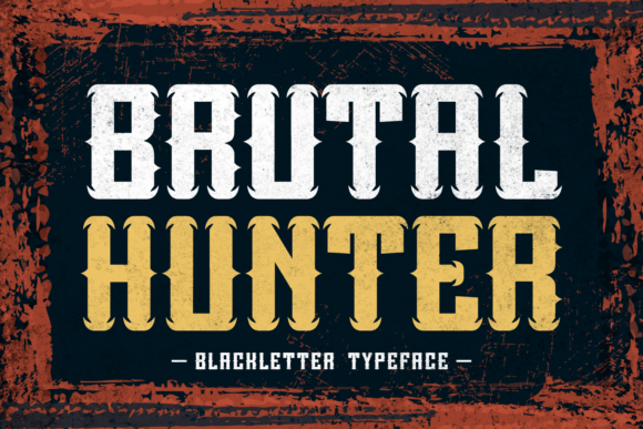 Brutal Hunter Font - Featured Image
