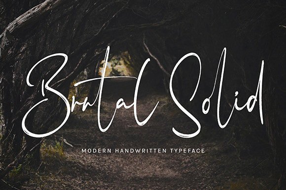 Brutal Solid Font - Featured Image