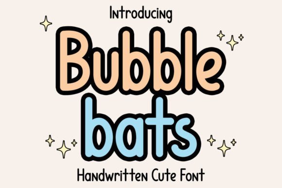 Bubble Bats Font - Featured Image