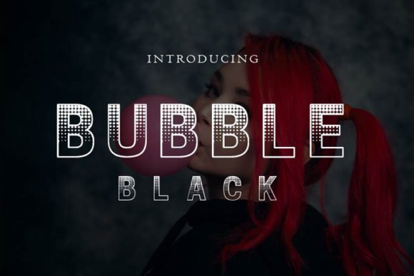 Bubble Black Font - Featured Image