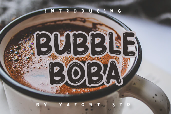 Bubble Boba Font - Featured Image