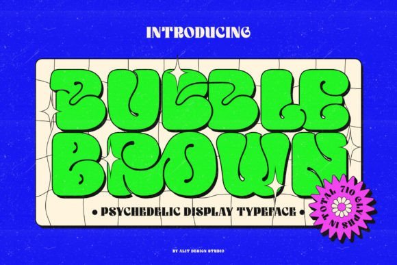 Bubble Brown Font - Featured Image