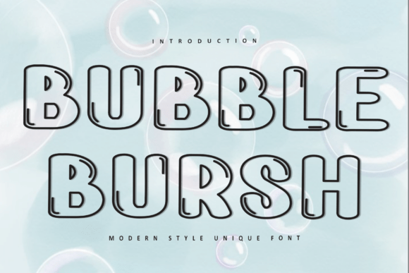 Bubble Bursh Font - Featured Image