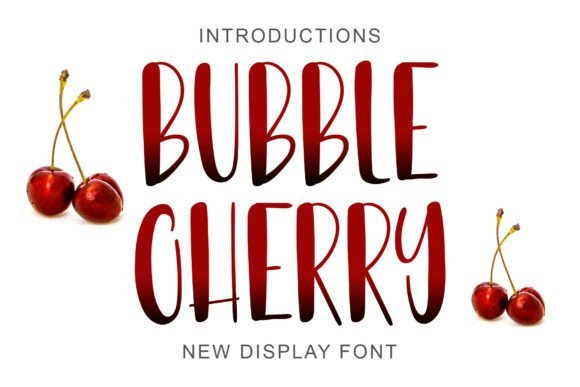 Bubble Cherry Font - Featured Image