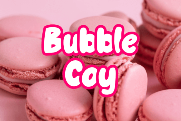 Bubble Coy Font - Featured Image