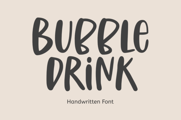 Bubble Drink Font - Featured Image