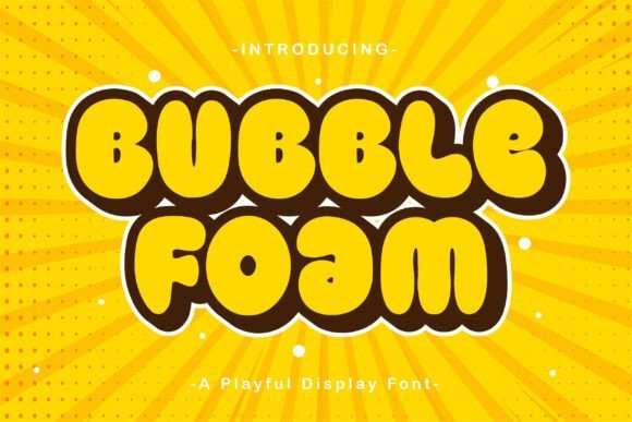 Bubble Foam Font - Featured Image