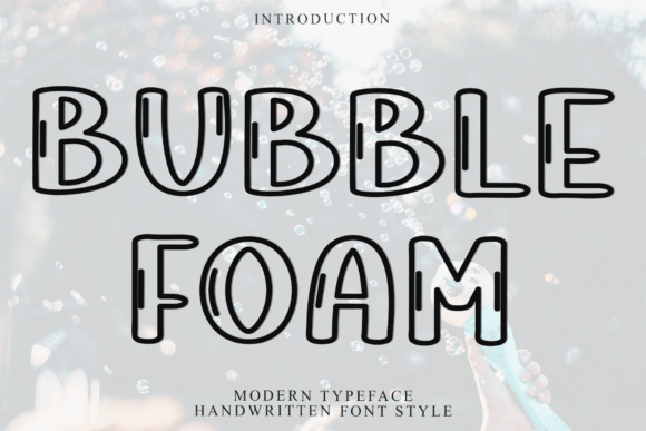 Bubble Foam Font - Featured Image