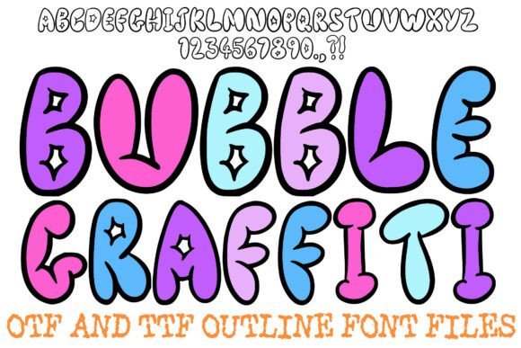 Bubble Graffiti Font - Featured Image