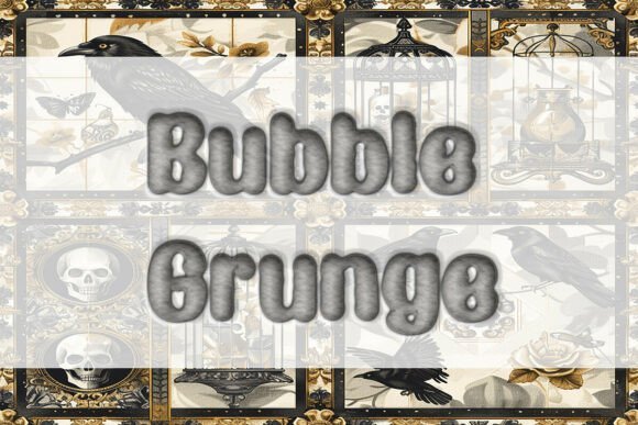 Bubble Grunge Font - Featured Image
