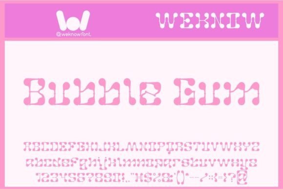 Bubble Gum Font - Featured Image