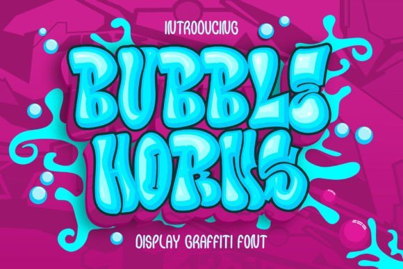 Bubble Horns Graffiti Font - Featured Image
