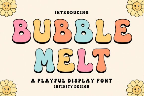 Bubble Melt Font - Featured Image