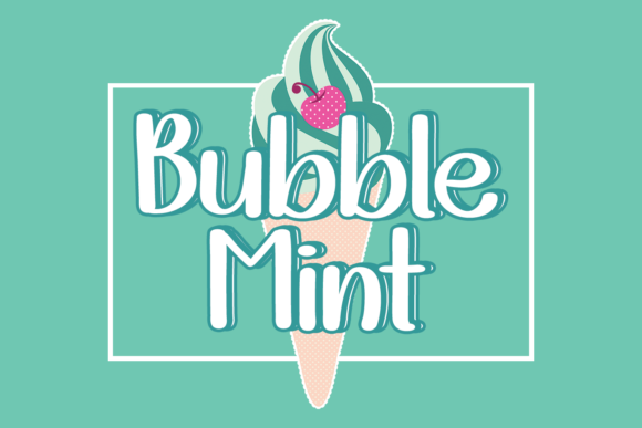 Bubble Mint Font - Featured Image
