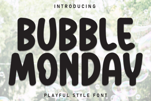 Bubble Monday Font - Featured Image