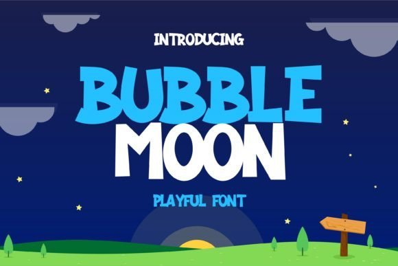 Bubble Moon Font - Featured Image