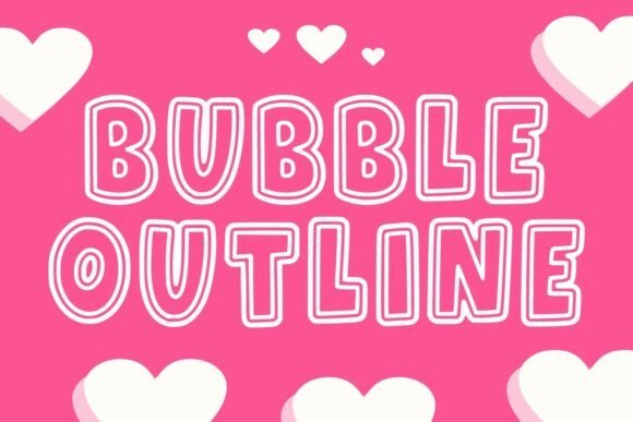 Bubble Outline Font - Featured Image